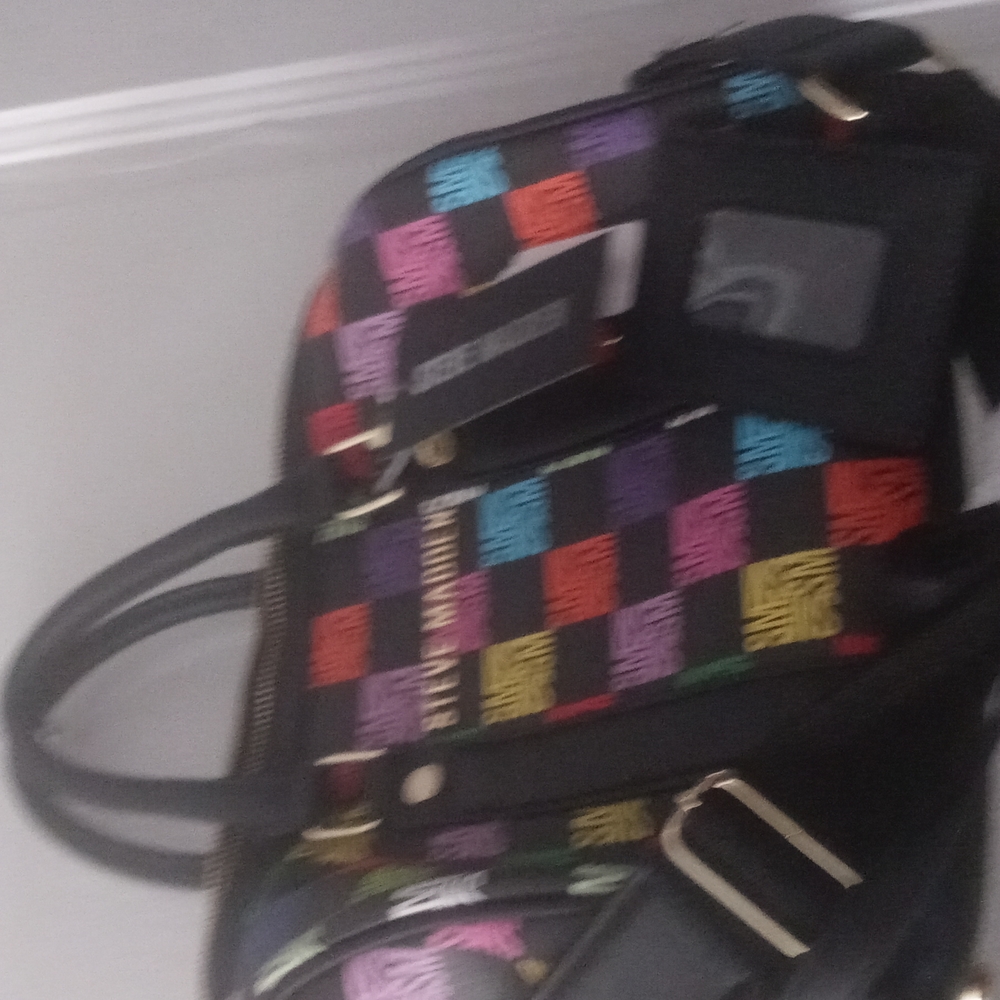 New Steve Madam Black multicolor Strap Bag